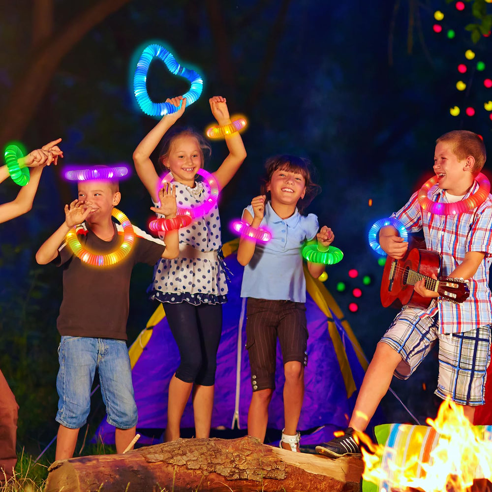Leetous glow necklaces brighten evening events and celebrations.