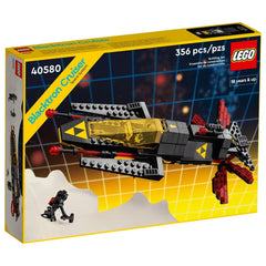 LEGO 40580 Blacktron Cruiser front view shows classic villains for nostalgic display.