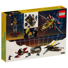 LEGO Blacktron Cruiser with villains accessories emphasizes collectibility and play value.
