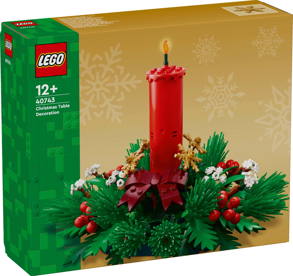 LEGO 40743 compact size fits well on a dining table centerpiece