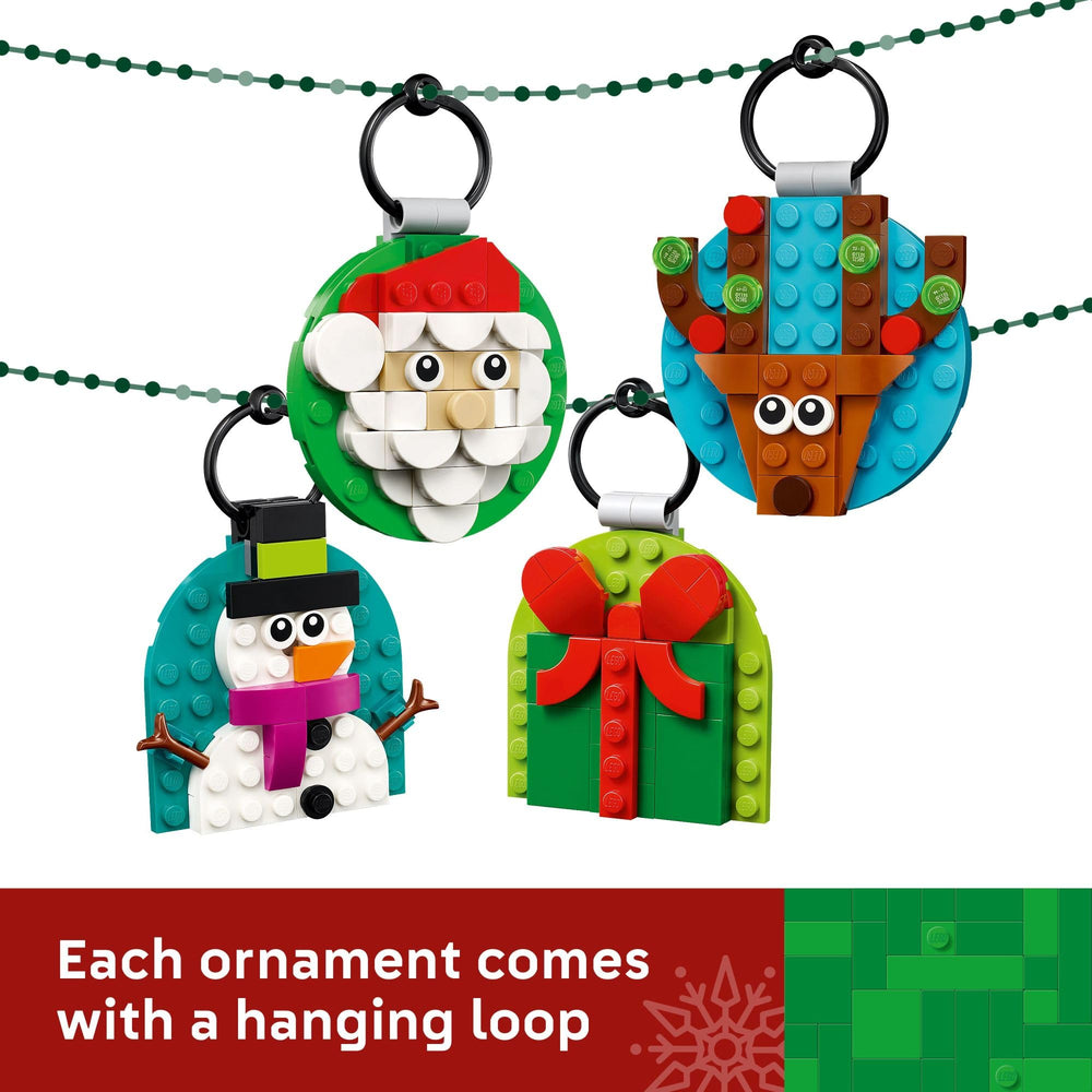 LEGO 40744 Christmas ornament display piece for seasonal ambiance and collection.