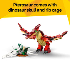 LEGO dinosaur skull, rib cage and eggs accessories add realism