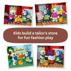 Clothing rack display with outfits for mix-and-match play