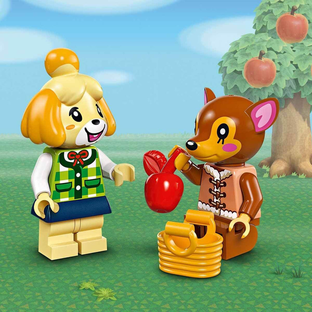LEGO Animal Crossing Fauna figure ready for inside house tours and storytelling