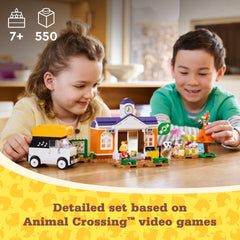 LEGO Animal Crossing Isabelle minifigure for storytelling at the cafe