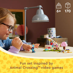 LEGO Animal Crossing Julian horse minifigure enabling recognizable character play and birthday scenes.