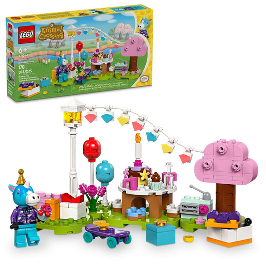 LEGO Animal Crossing Julian's Birthday Party station for imaginative play and personalized storytelling.
