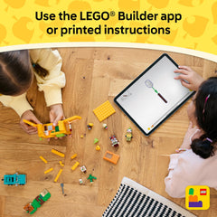LEGO Animal Crossing watering can and pump illustrating plant care during play