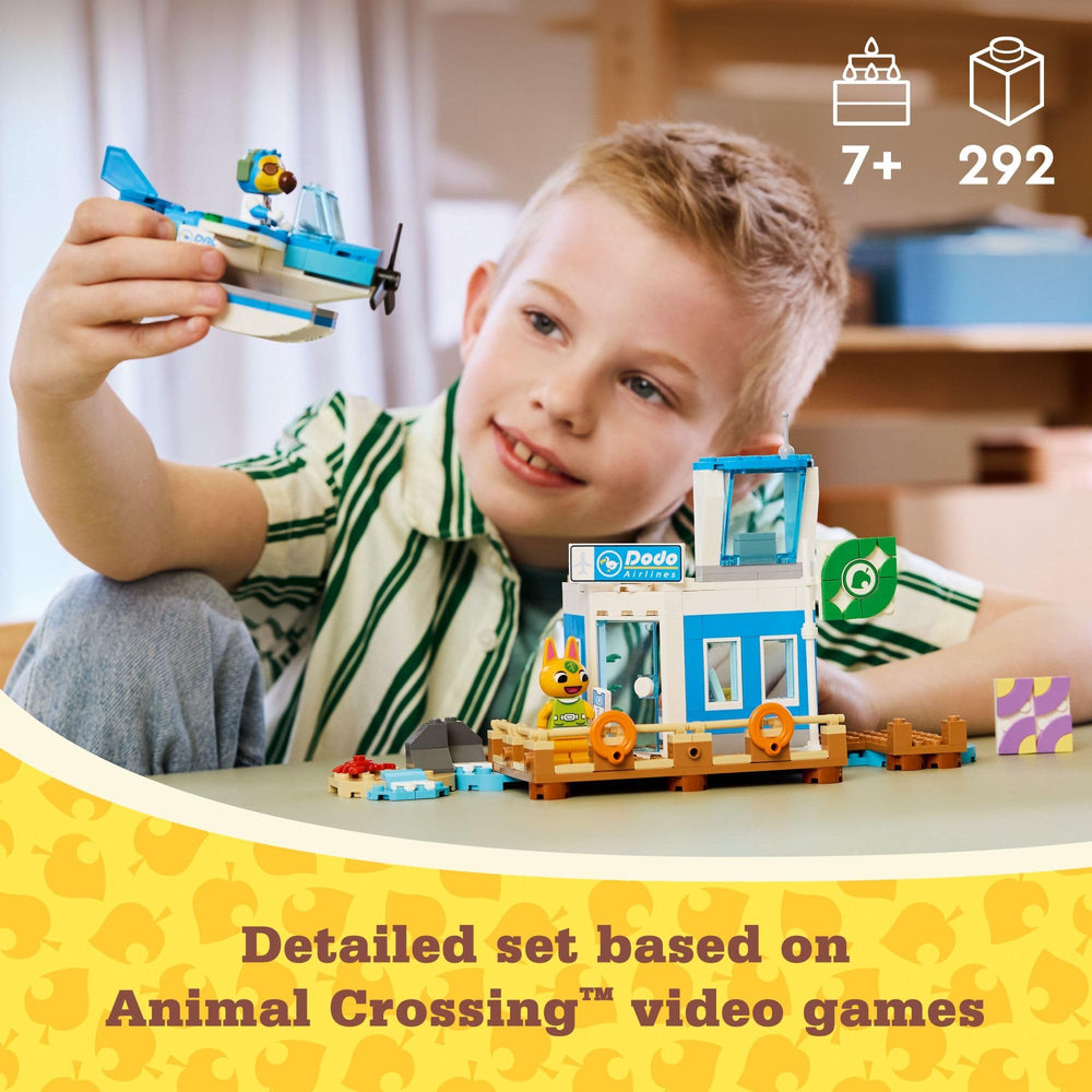 Lego Animal Crossing Wilbur pilot minifigure ready to lead new island adventures
