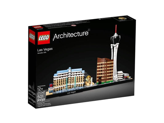LEGO Architecture Las Vegas Bellagio hotel skyline model for display and travel-inspired conversation starter.