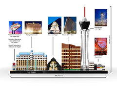 LEGO Architecture Las Vegas Encore hotel replica suitable for desk decor and hands-on building fun.