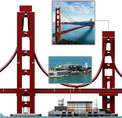 LEGO Architecture San Francisco skyline Alcatraz Island model for display