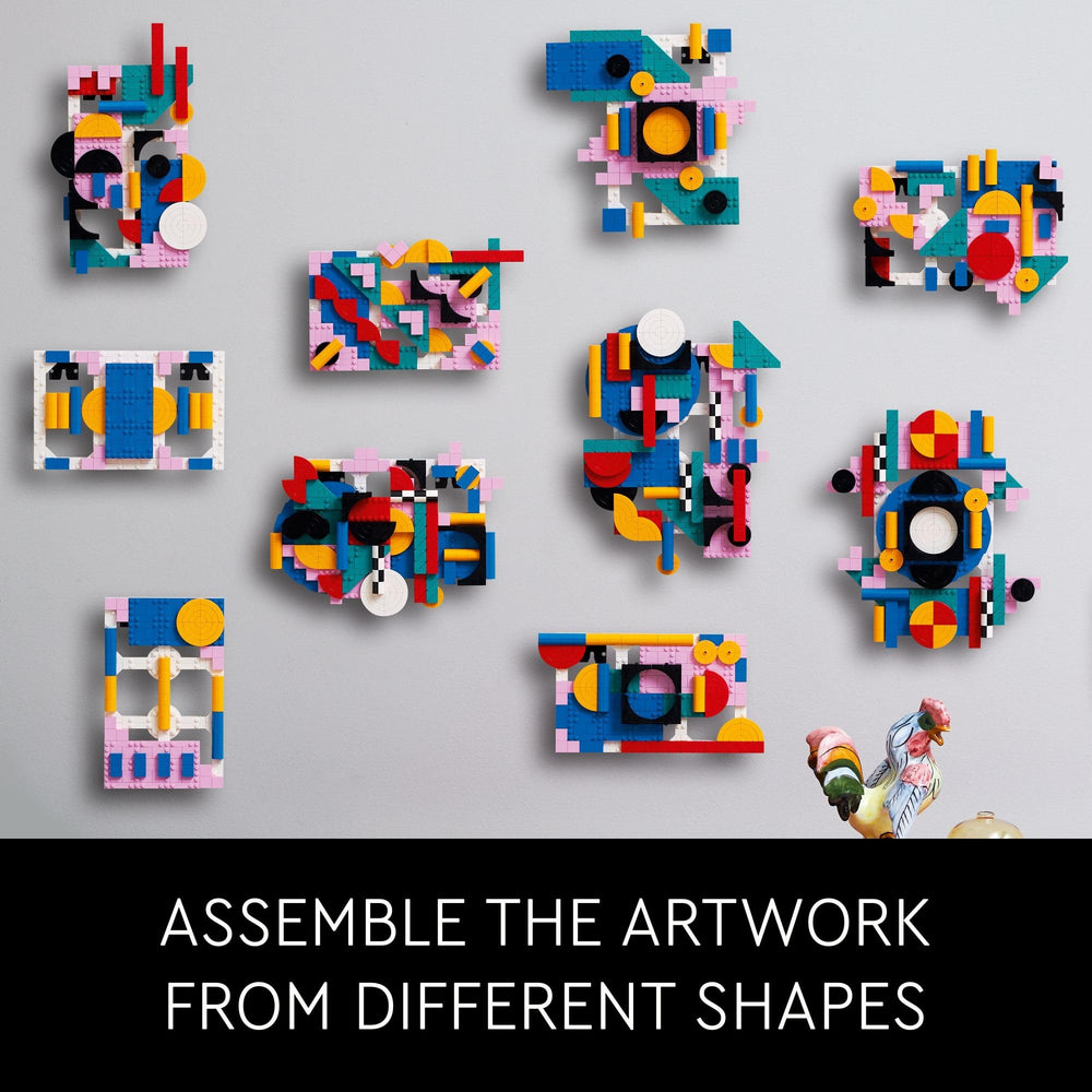 LEGO Art 31210 modular frame supports expanding wall art.