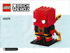LEGO Brick Headz Iron Spider-Man 40670-91 Pz packaging highlights easy build