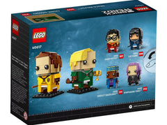 LEGO BrickHeadz Cedric Diggory in Quidditch uniform ideal for display.