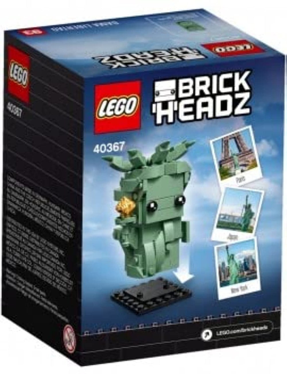 LEGO BrickHeadz Lady Liberty detail pieces highlighting textures