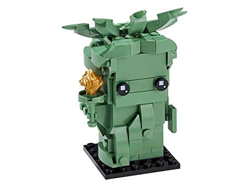 LEGO BrickHeadz Lady Liberty side profile with brick detailing
