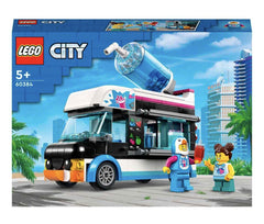 Opening side panel on the Penguin Slushy Van for prep actions