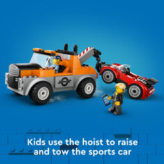 LEGO City accessory pack shows wrench and phone for pretend service tasks