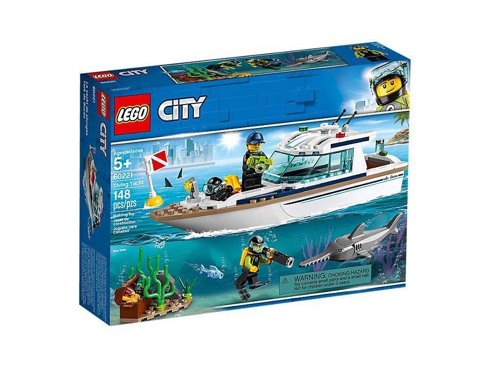 LEGO City Diving Yacht sun deck view for imaginative adventures and lookout play