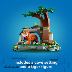 LEGO City Explorer minifigures pack enabling imaginative tiger-safari play