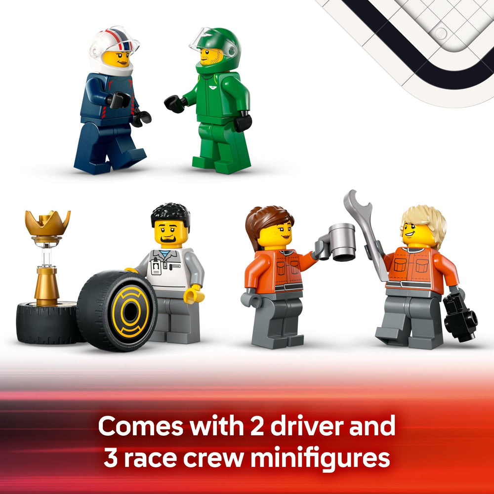 LEGO City F1 trophy included to celebrate racing victories