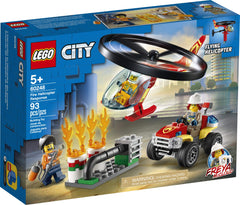 LEGO City Fire Helicopter Response Freya McCloud minifigure for action-packed stories.