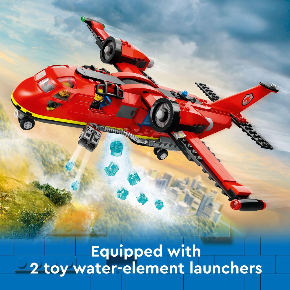 LEGO City Fire Rescue Plane 60413 water launchers boost pretend firefighting missions