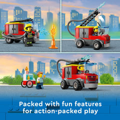 LEGO City 60375 sleeping quarters support realistic shift changes during play
