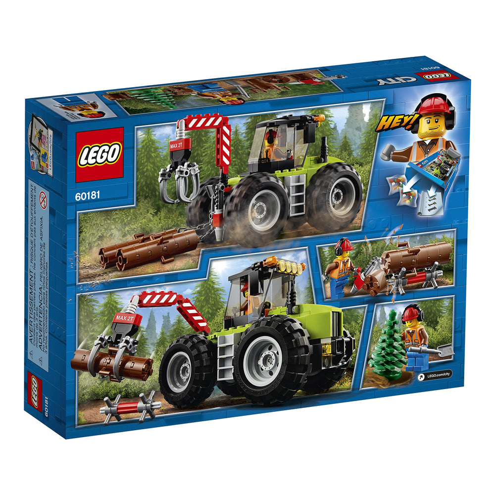 LEGO City Forest Tractor 60181 pine tree enhances forest dioramas.