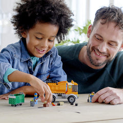 LEGO City Garbage Truck 60220 cab details and compact design.
