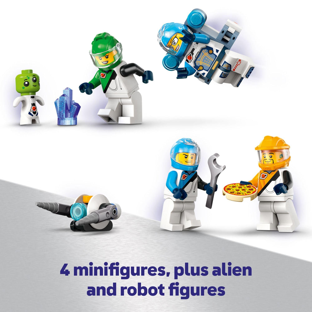 LEGO Galactic Spaceship dimensions help kids gauge scale during play.
