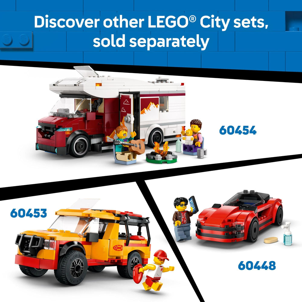 LEGO City Off-Road 4x4 Mountain Truck accessories kit supports imaginative missions.