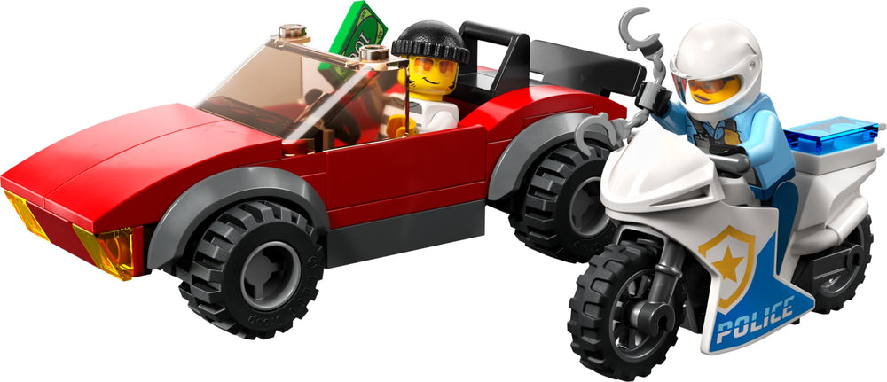 LEGO City Police motorbike image highlighting fast chase action for role-play