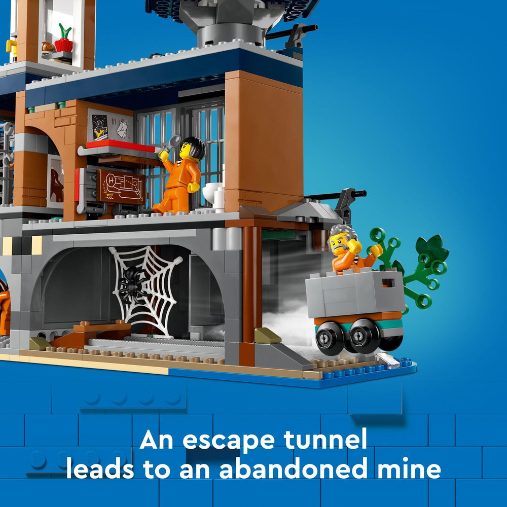 LEGO City Police Prison Island helicopter in mid chase