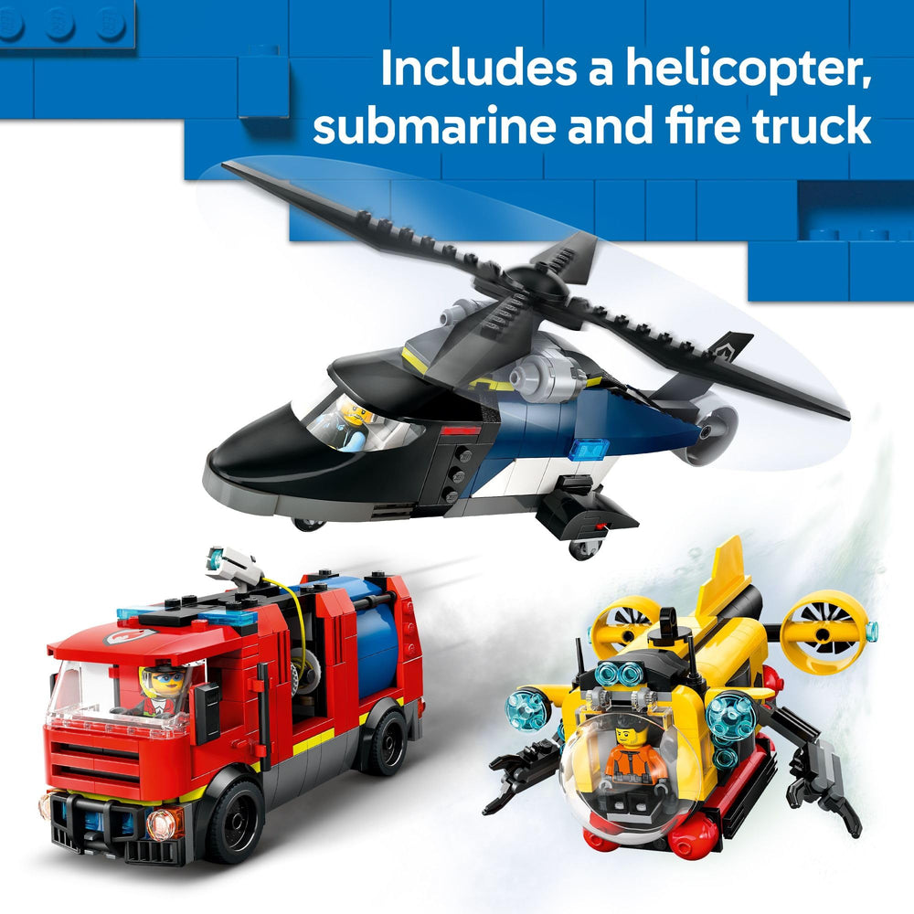LEGO City Remix submarine with bubble cockpit for deep-sea exploration