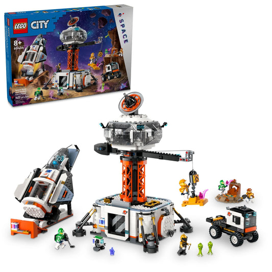LEGO City Space Base rocket launchpad for immersive space adventures