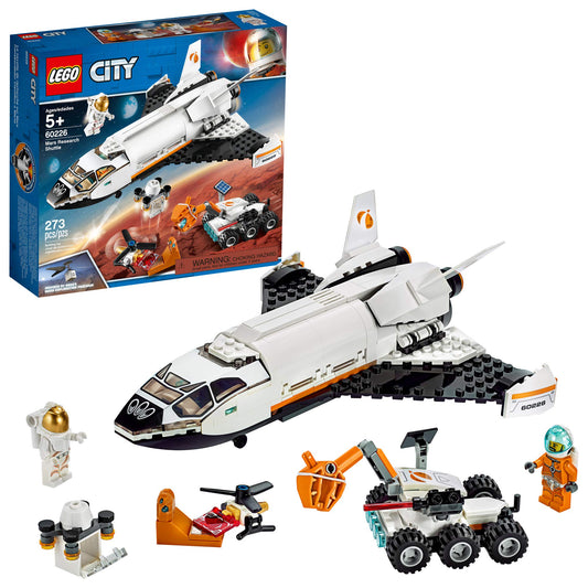 LEGO City Mars Research Shuttle with opening cockpit for imaginative missions