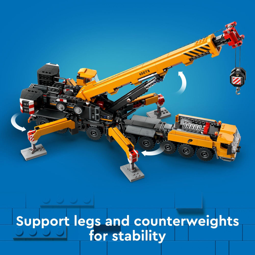 LEGO City blueprint accessory included for planning before lifting