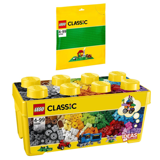 LEGO Classic bricks box with colorful pieces sparks imagination and tidy storage.