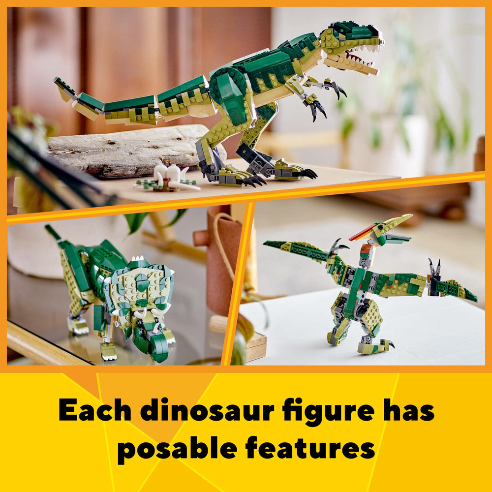 LEGO Creator 3-in-1 Nest with two eggs for display on a shelf.