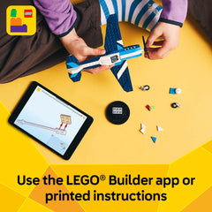 LEGO Creator 3-in-1 Helicopter rotor spinning for dynamic play.