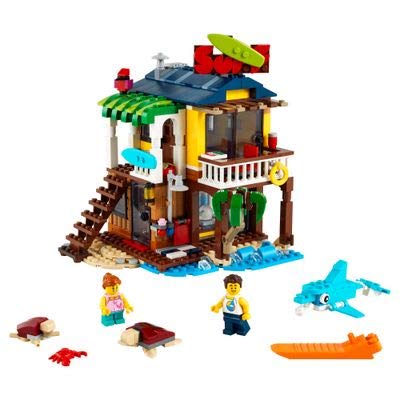 LEGO Creator 3in1 Dolphin figure adds friendly sea life to beach play.