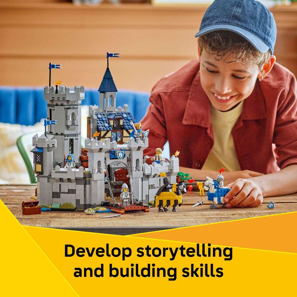 LEGO Creator 3-in-1 smithy and treasure chest spark problem-solving stories.