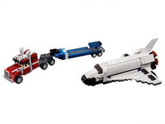 LEGO Creator 3in1 Shuttle Transporter shuttle with opening payload bay doors.