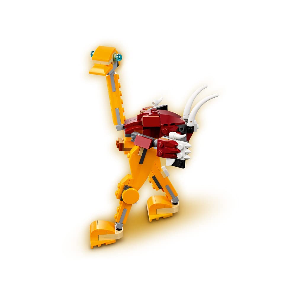 LEGO Creator 3in1 Wild Lion set includes 224 pieces and vulture.