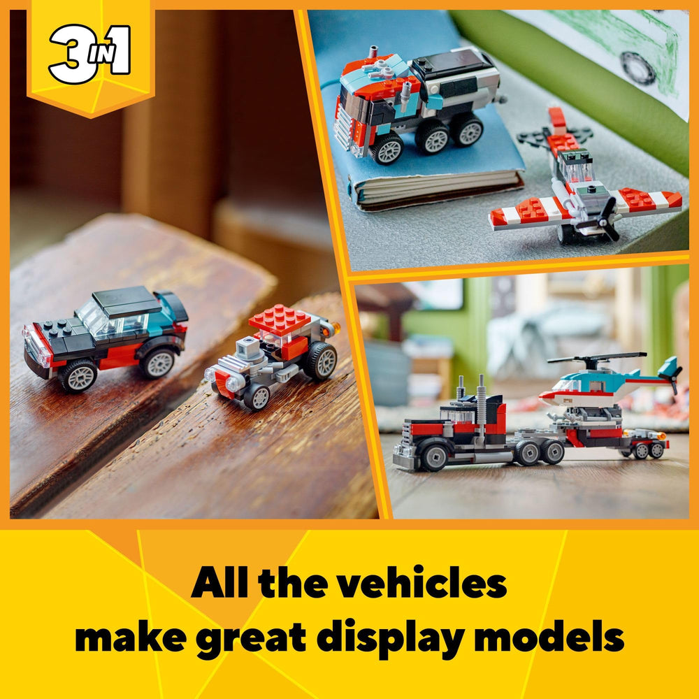 LEGO Creator hot rod model for fast, energetic race scenarios