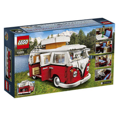 LEGO Creator VW T1 Camper Van pop-up roof and textile curtains on display