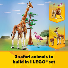 LEGO Creator 3-in-1 Wild Safari Animals gazelle pair with greenery for storytelling fun