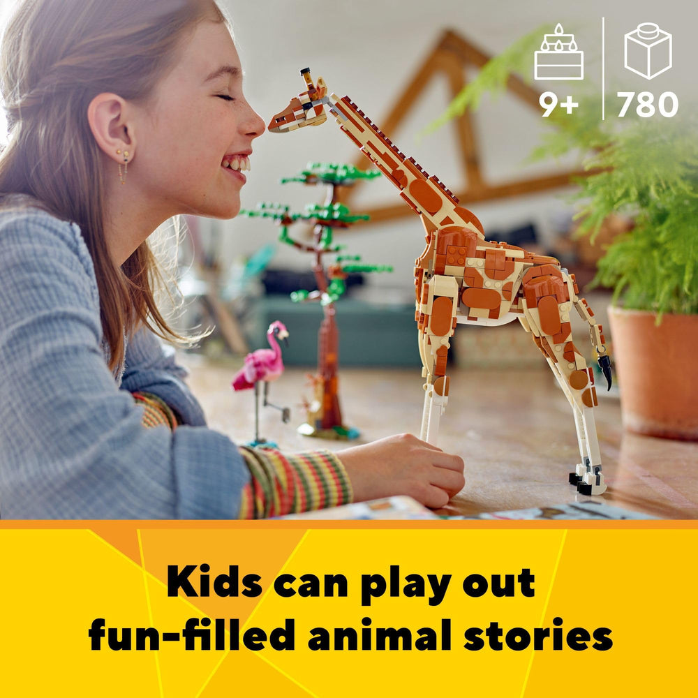 LEGO Creator 3-in-1 Wild Safari Animals lion with butterfly inspires imaginative adventures